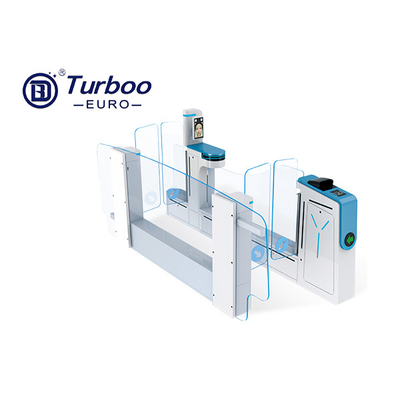 Puertas de oscilación dobles del aeropuerto del torniquete RS485 de la puerta de velocidad de la identificación