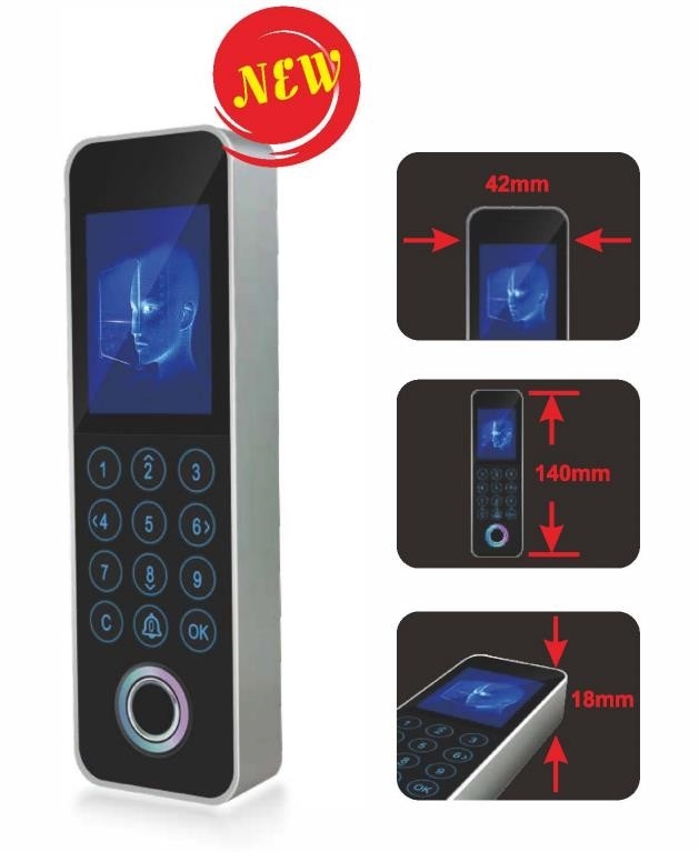 Puerta biométrica del torniquete del control de acceso de Smart Card de la huella dactilar del sistema del reconocimiento de cara IP65